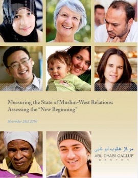 غلاف كتاب قياس العلاقة بين المسلمين و الغرب تقييم البداية الجديدة‏ ‏‏Measuring the State of Muslim West Relations Assessing the New Beginning
