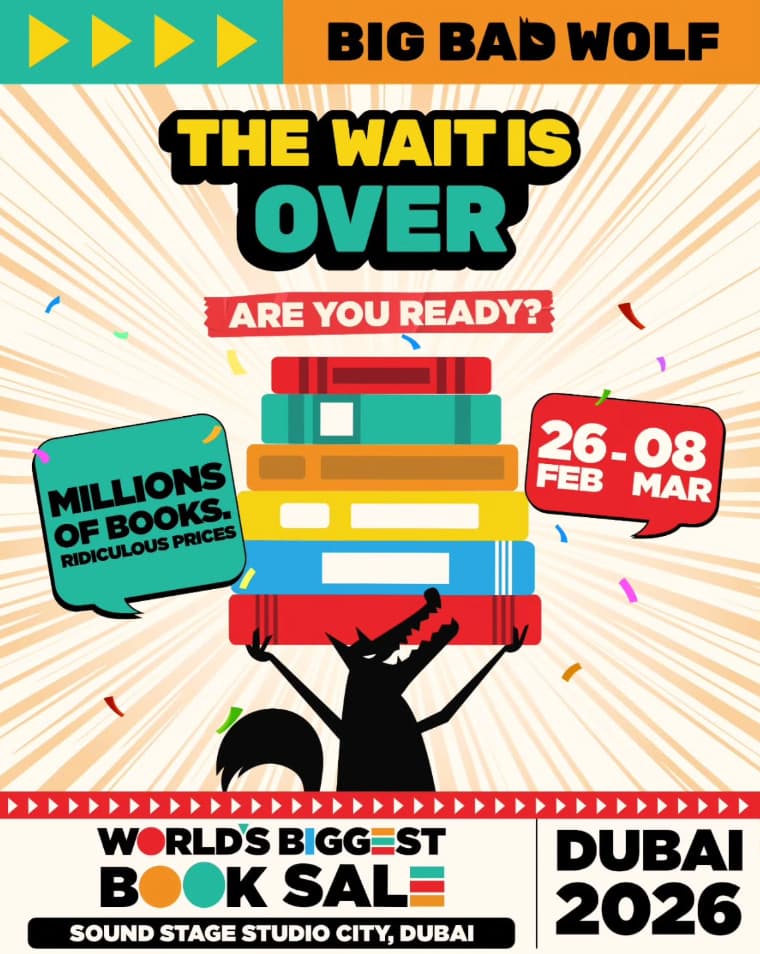 Collage-style poster mixing Arab heritage photos and a stone bust with Arabic title text in the center.