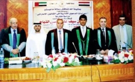 درجة الماجستير في القانون العام بتقدير امتياز من جامعة القاهرة عن رسالة بعنوان «إجراءات الدعوى الإدارية في القانون الإماراتي ـ دراسة مقارنة»