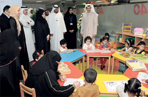 افتتحت جمارك دبي ركناً للأطفال في مركز التأهيل الذاتي بالدائرة «المكتبة»،