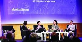 واقع صناعة كتاب الطفل العربي في معرض جوتنبرج بالسويد - بدور القاسمي : التأليف للصغار يرتكز على الخيال