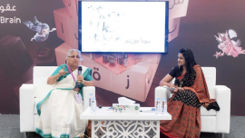 الكاتبة والناشطة الهندية مورتي تأسر قلوب زوار &quot;القرائي للطفل&quot;