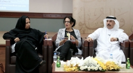زينة الشامي تتجول بدهاليز «الحرافيش» في ندوة الثقافة