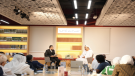 خليل العيلبوني بمجمع اللغة العربية بالشارقة : حببوا أولادكم في لغتنا الجميلة