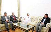 استقبل جمعة الماجد أعضاء الوفد التركي الذى يستضيفه مركز جمعة الماجد للثقافة والتراث