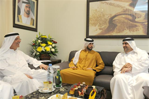 افتتح سمو الشيخ ماجد بن محمد بن راشد آل مكتوم رئيس هيئة دبي للثقافة والفنون مجلس ومكتبة جمال بن حويرب للتراث والتاريخ