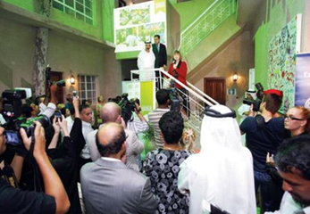 احتفل مهرجان طيران الإمارات للآداب بتدشين مقره الجديد الدائم،