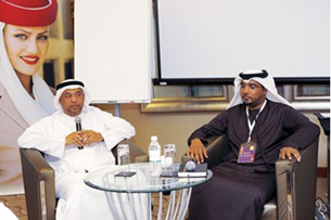 أنشطة مهرجان طيران الإمارات للآداب الجلسة الخاصة بالكاتب الإماراتي جمال الشحي