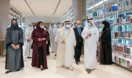 حاكم الشارقة يفتتح &quot;بيت الحكمة&quot; أحدث نموذج في العالم لمكتبات المستقبل