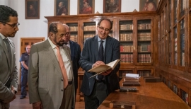 حاكم الشارقة يزور مكتبة الإسكوريال الإسبانية