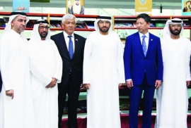 افتتاح جناح الكتب الكازاخية في «مكتبة دبي العامة»