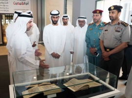 ماجد بن سعود المعلا يفتتح معرض المخطوطات التراثية