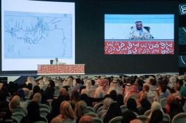 حاكم الشارقة يقدم محاضرة بعنوان أحمد بن ماجد
