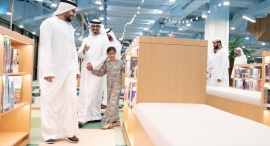 خالد بن محمد بن زايد يفتتح المساحات الجديدة في المجمّع الثقافي بأبوظبي