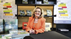 جلسة للكاتبة ساندرا بيسيك بمشاركة أحمد وراشد بن شبيب - «نادي تواصل العقول» يناقش العمارة والاستدامة