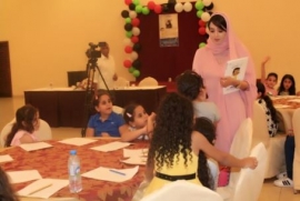 مريم صقر تقرأ «آدم الفضولي» للأطفال في النادي العربي